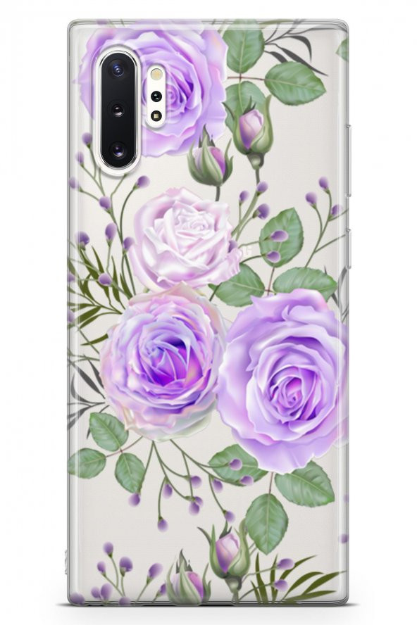 Samsung Galaxy Note 10 Plus Kılıf Şeffaf Rosie Serisi Amiyah