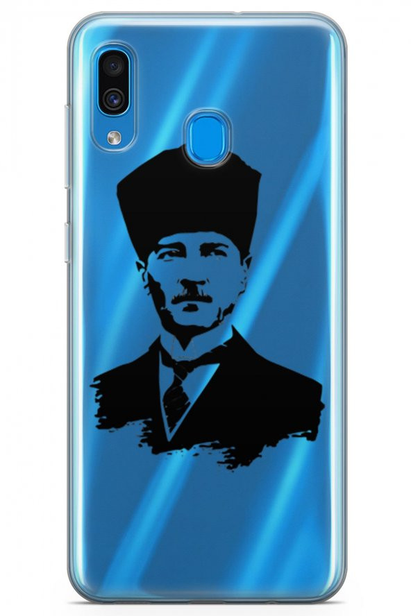 Samsung Galaxy A20 Kılıf Atatürk Serisi Ata