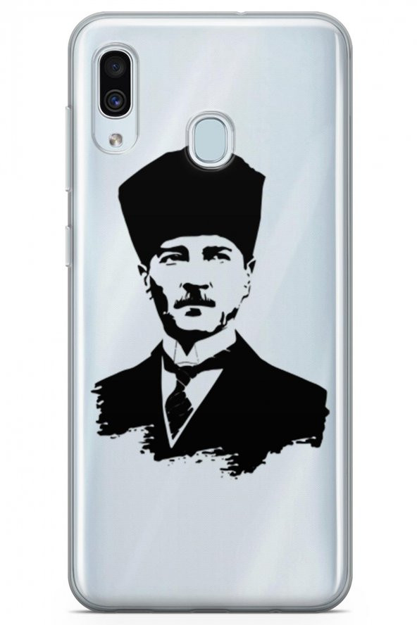 Samsung Galaxy A20 Kılıf Atatürk Serisi Ata - 3