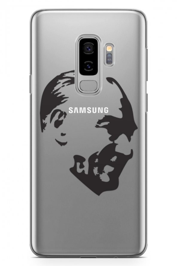 Samsung Galaxy S9 Plus Kılıf Atatürk Serisi Gülerken