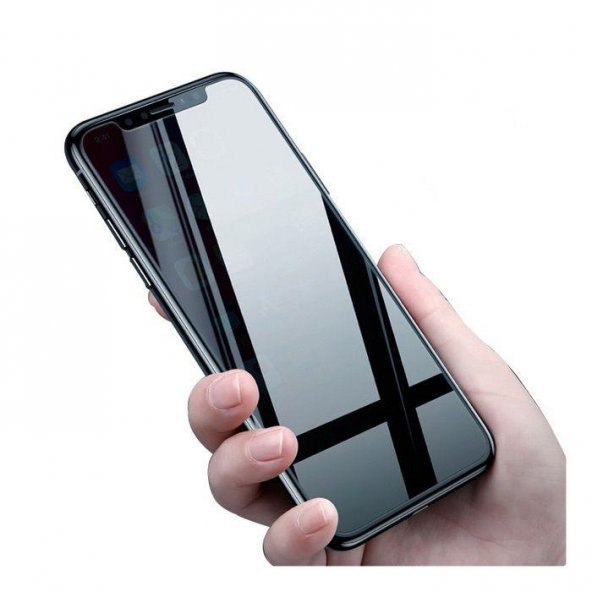 Baseus iPhone X - XS İnce Privacy Gizli Ekran Koruyucu