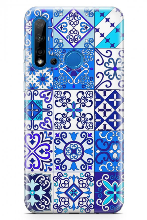Huawei P20 Lite 2019 Kılıf Patchwork Serisi Julianna