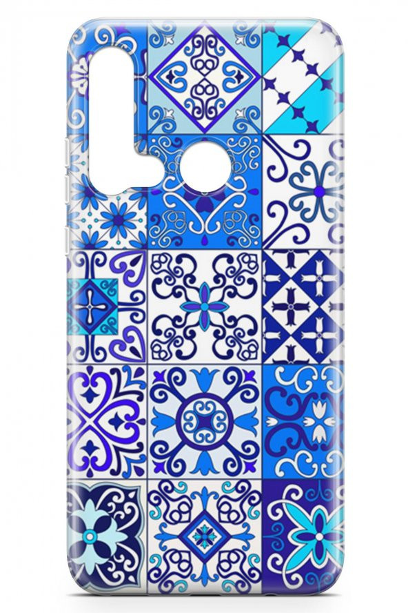 Huawei P20 Lite 2019 Kılıf Patchwork Serisi Julianna - 3