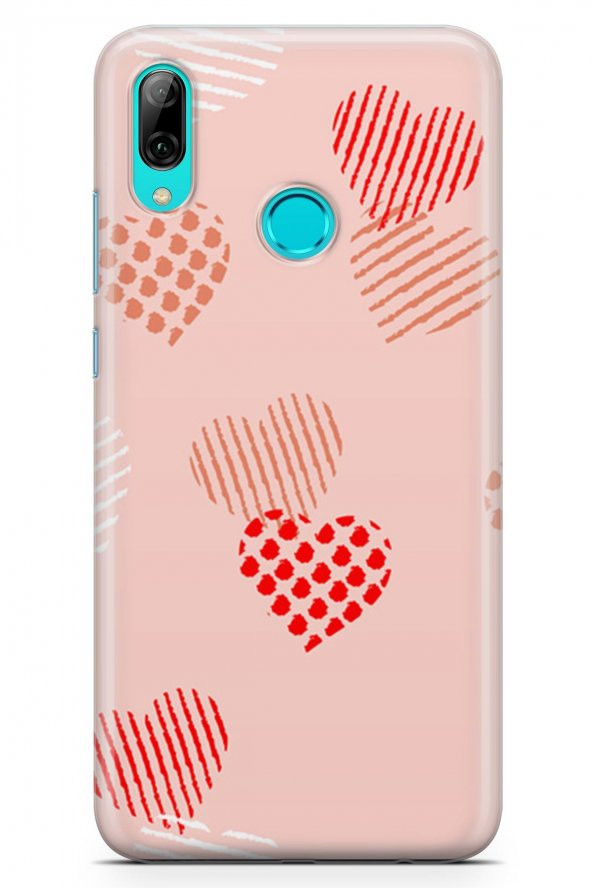 Huawei Y7 2019 Kılıf Love Serisi Sand Pink