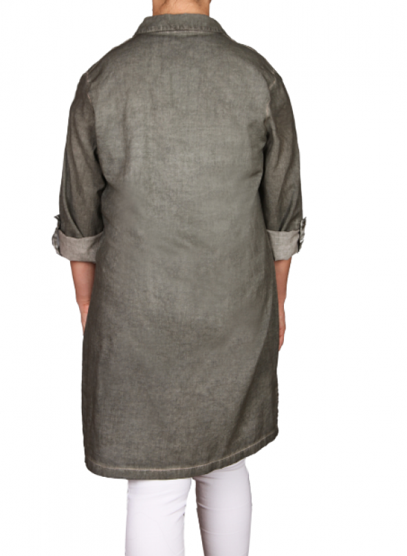 butikxxl pamuklu gömlek tunik cep - 10