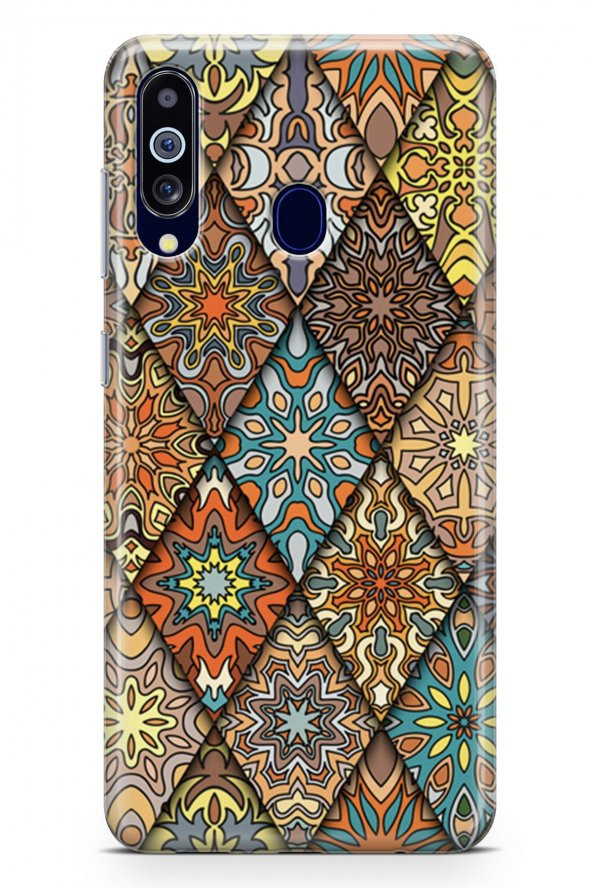 Samsung Galaxy M40 Kılıf Patchwork Serisi Alina - 2