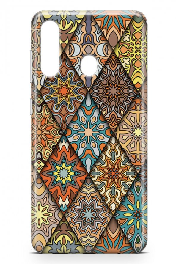 Samsung Galaxy M40 Kılıf Patchwork Serisi Alina - 3