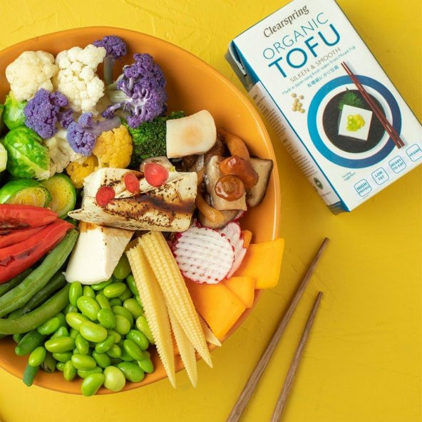 CLEARSPRING Organik Tofu Soya Peyniri 300 G - 3