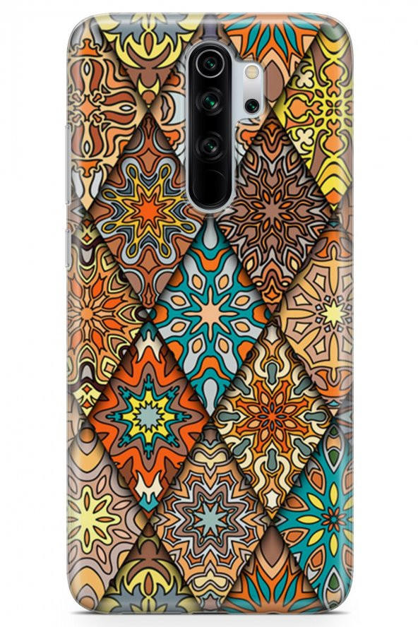 Xiaomi Redmi Note 8 Pro Kılıf Patchwork Serisi Alina - 1
