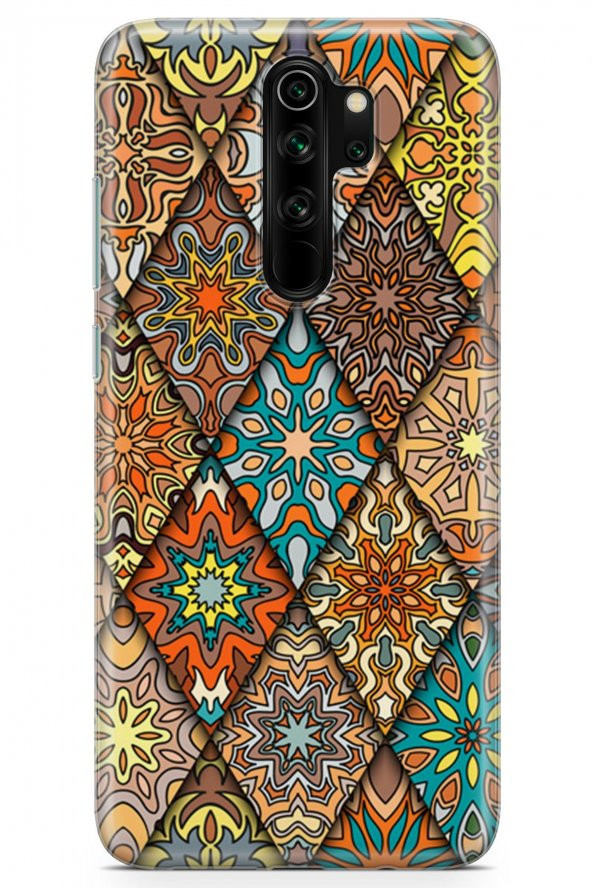 Xiaomi Redmi Note 8 Pro Kılıf Patchwork Serisi Alina - 2