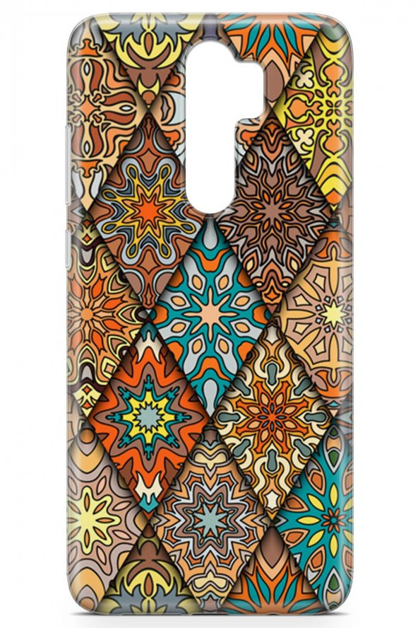 Xiaomi Redmi Note 8 Pro Kılıf Patchwork Serisi Alina - 4