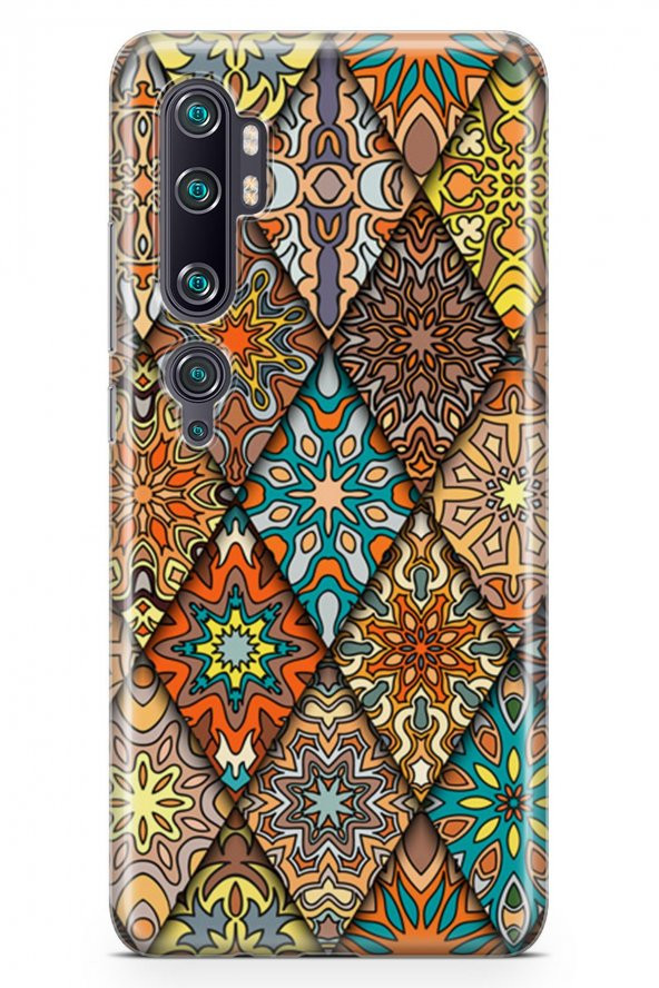 Xiaomi Mi CC9 Pro Kılıf Patchwork Serisi Alina - 2