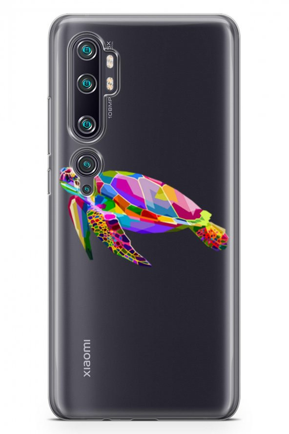 Xiaomi Mi CC9 Pro Kılıf Şeffaf Wild Life Serisi Kamila - 2