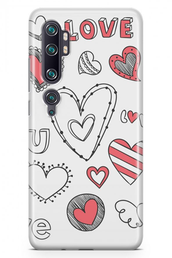 Xiaomi Mi Note 10 Kılıf Love Serisi Big