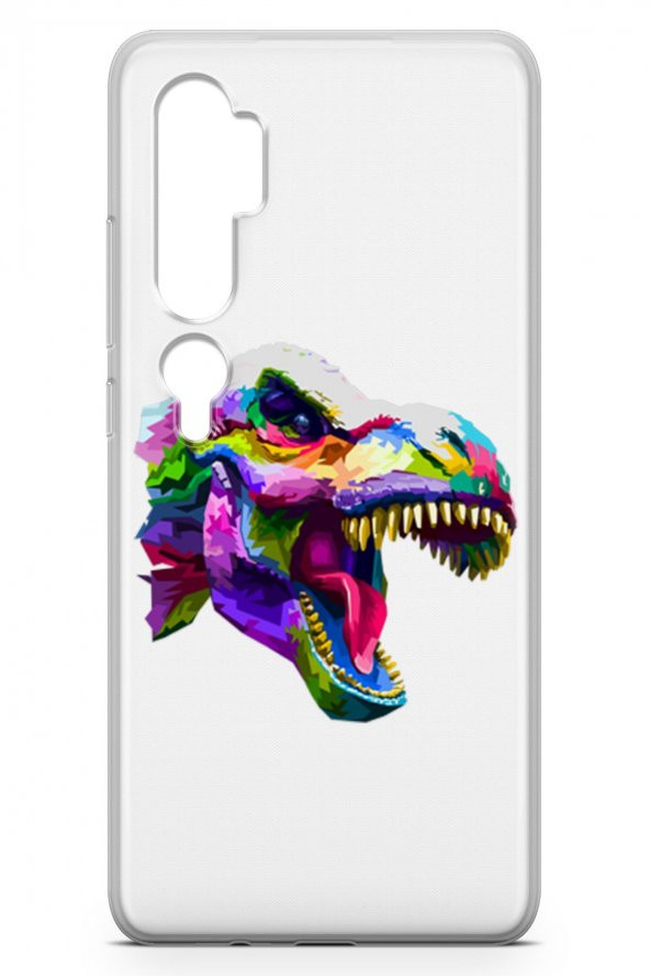 Xiaomi Mi Note 10 Kılıf Şeffaf Wild Life Serisi Talia - 3