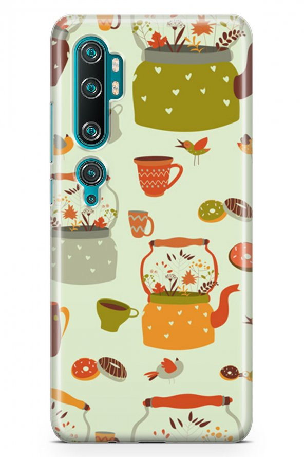 Xiaomi Mi Note 10 Pro Kılıf Tea Time Serisi Elliana