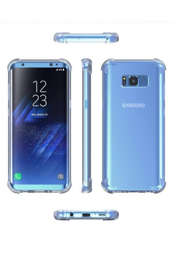 Galaxy S8 Plus Kılıf Köşe Korumalı Şeffaf - 3