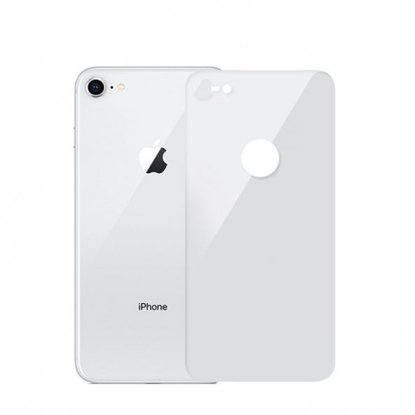 iPhone 8 Beyaz Arka Cam Koruyucu