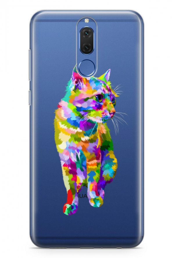 Huawei Mate 10 Lite Kılıf Şeffaf Wild Life Serisi Kali