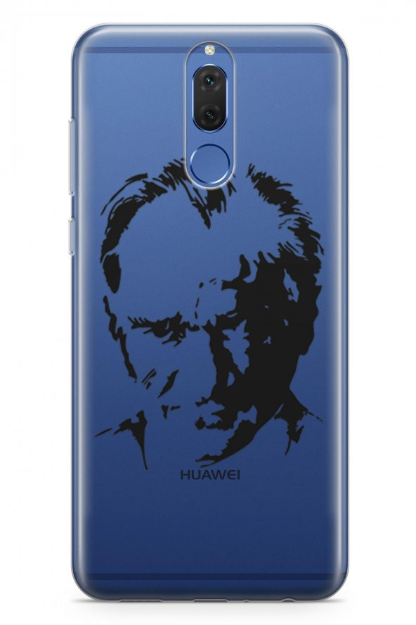 Huawei Mate 10 Lite Kılıf Şeffaf Atatürk Serisi Portre