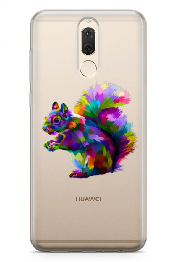 Huawei Nova 2i Kılıf Şeffaf Wild Life Serisi Lena