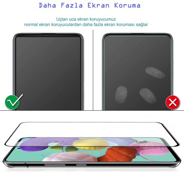 Samsung Galaxy S10 Lite Tam Kaplayan Ekran Koruyucu 5D Nano Glass - 3