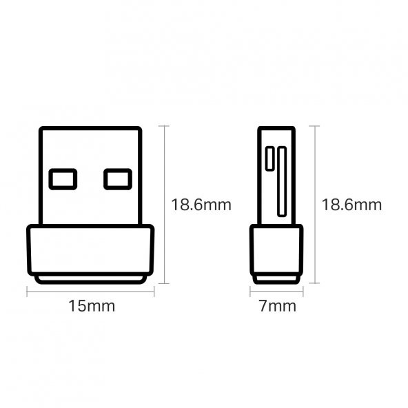 Tp-Lınk Archer T2u Nano Ac 600 Nano Wı-Fı Usb Adap Archer T2u Nano - 4