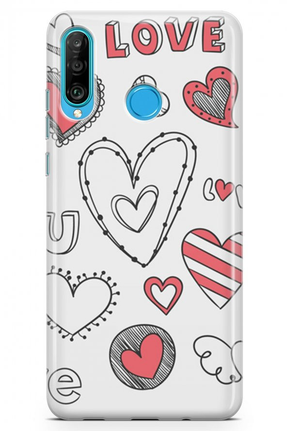 Huawei Nova 4e Kılıf Love Serisi Big - 2