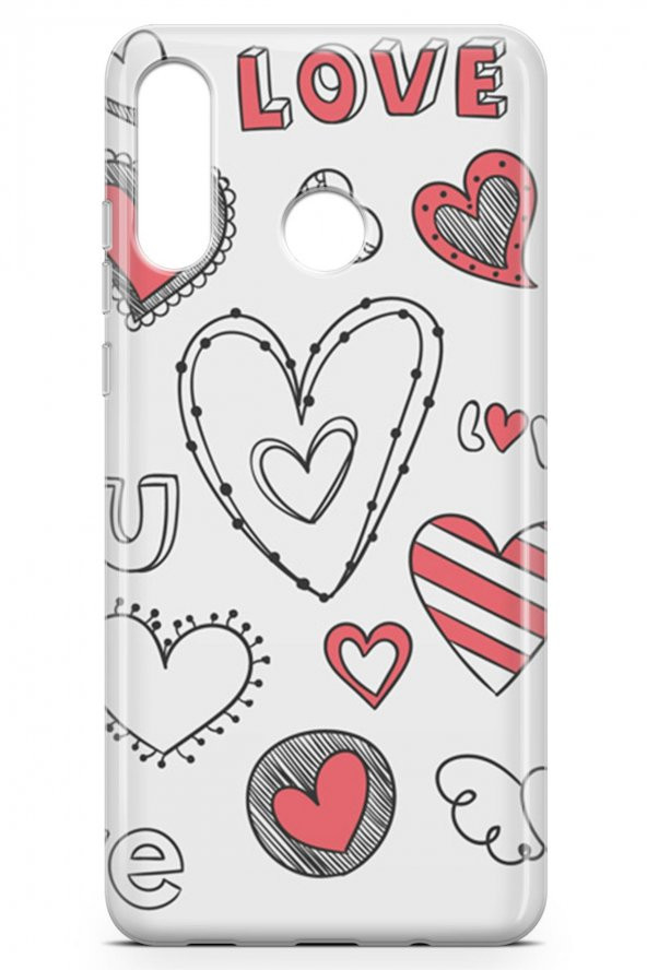 Huawei Nova 4e Kılıf Love Serisi Big - 3