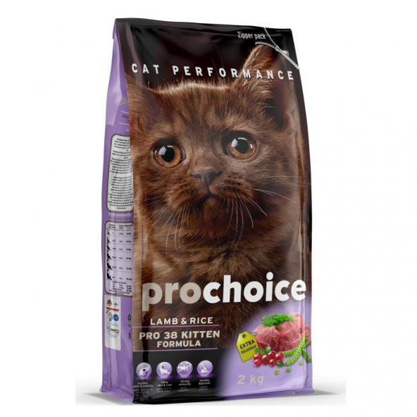 Prochoice Cat Pro 38 Kitten Plus Kuzulu Yavru Kedi Maması 2 Kg
