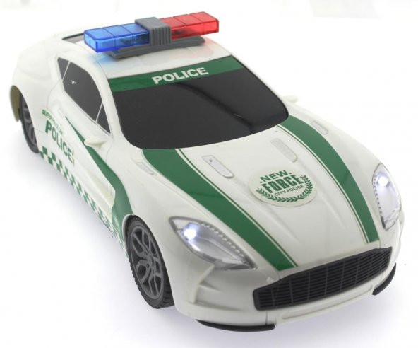 Sürtmeli Sesli ve Işıklı Spor Polis Arabası - 3