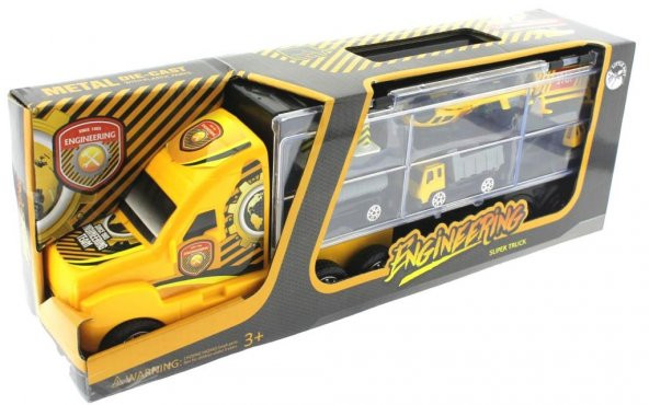 Taşınabilir Die Cast Metal Araçlı İnşaat Kamyonu