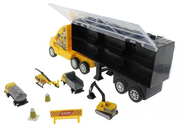 Taşınabilir Die Cast Metal Araçlı İnşaat Kamyonu - 3