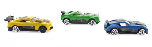 Die Cast Metal 3lü Yarış Arabaları Yeşil Araçlı - 3