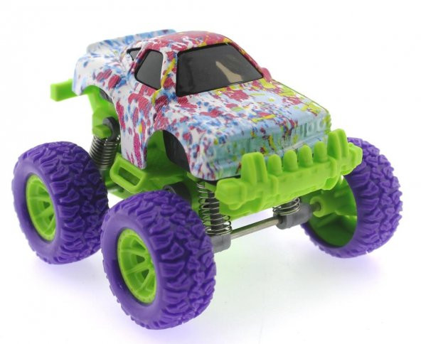 Die Cast Batik Desenli Mor Teker Araba