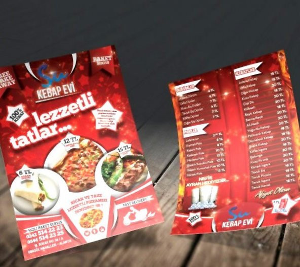 ✅ 1000 Adet Çift Yön A5 130 Gr Kuşe Baskılı El İlanı Broşür - 3