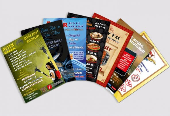 ✅ 1000 Adet Çift Yön A5 130 Gr Kuşe Baskılı El İlanı Broşür - 5
