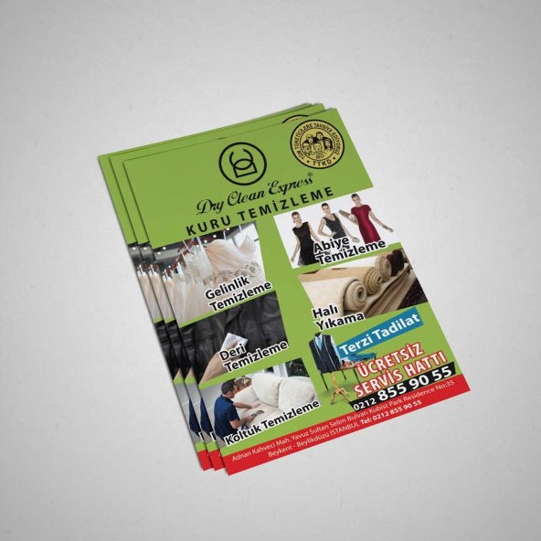 ✅ 1000 Adet Çift Yön A5 130 Gr Kuşe Baskılı El İlanı Broşür - 7