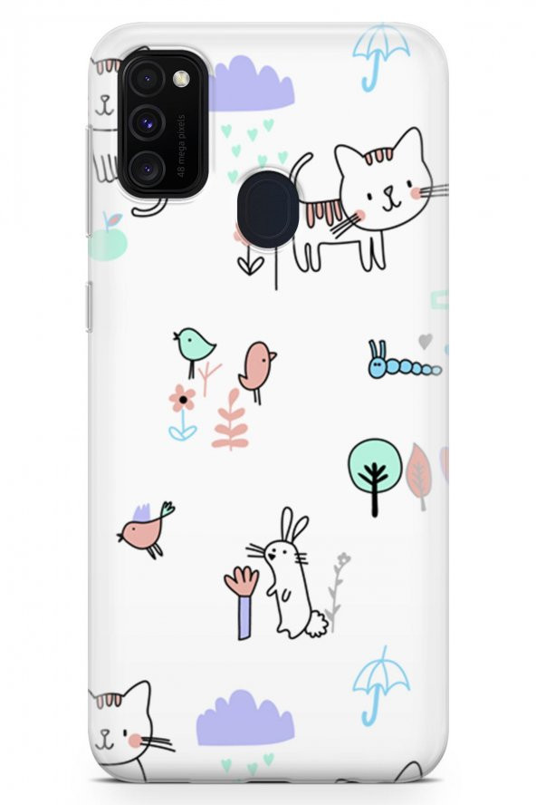 Samsung Galaxy M30s Kılıf Kitty Serisi Brianna