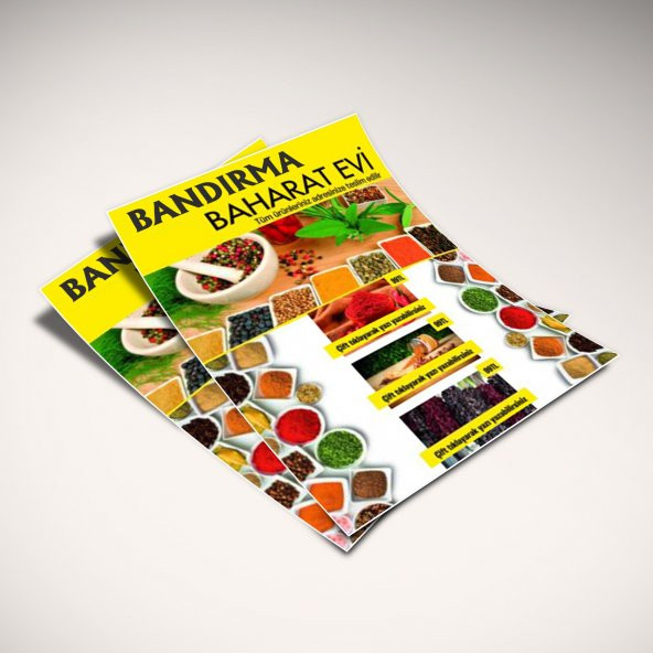 ✅ 1000 Adet Çift Yön A4 130 Gr Kuşe Baskılı El İlanı Broşür