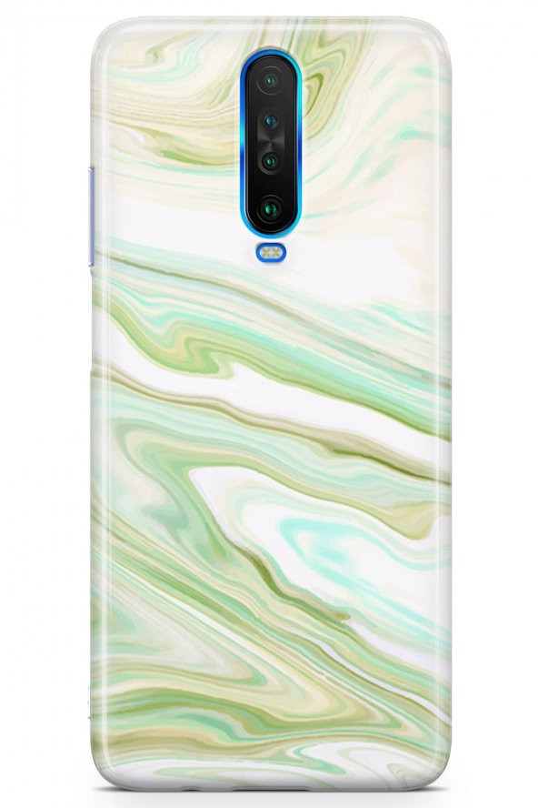 Xiaomi Redmi Poco X2 Kılıf Sweet Dreams Serisi Yeşil Beyaz - 2