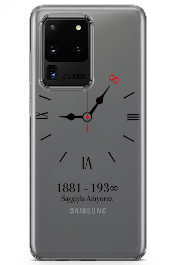 Samsung Galaxy S20 Ultra Kılıf Atatürk Serisi 10 Kasım