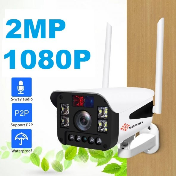 YOOSEE IP WİFİ KAMERA 1080P GÖRÜNTÜ+SES+SİREN IŞIK+LED IŞIK - 1