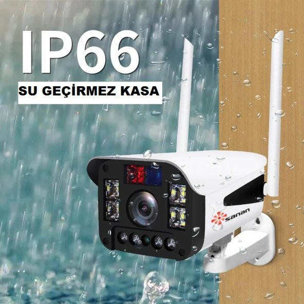 YOOSEE IP WİFİ KAMERA 1080P GÖRÜNTÜ+SES+SİREN IŞIK+LED IŞIK - 2