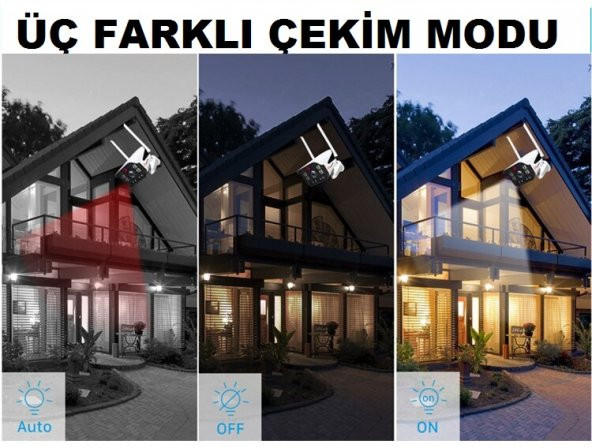 YOOSEE IP WİFİ KAMERA 1080P GÖRÜNTÜ+SES+SİREN IŞIK+LED IŞIK - 9