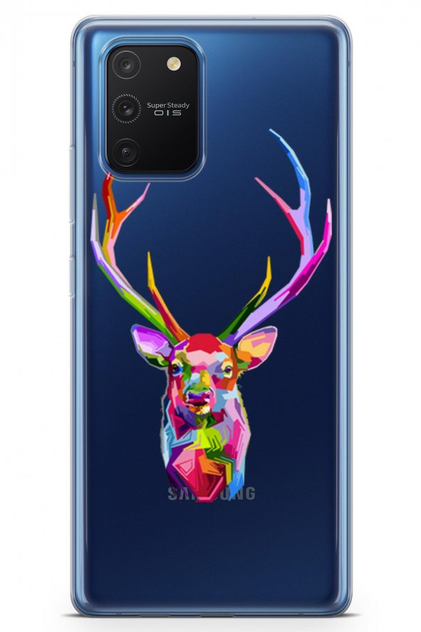 Samsung Galaxy S10 Lite Kılıf Şeffaf Wild Life Serisi Ariella