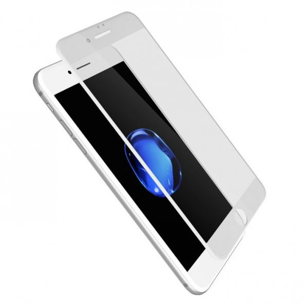 iPhone 8 Mat Ekran Koruyucu Beyaz Cam