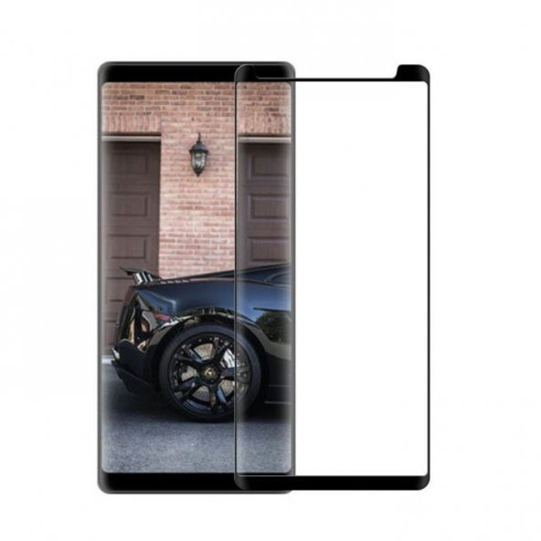 Samsung Galaxy Note 8 Ekran Koruyucu Temperli Cam Siyah