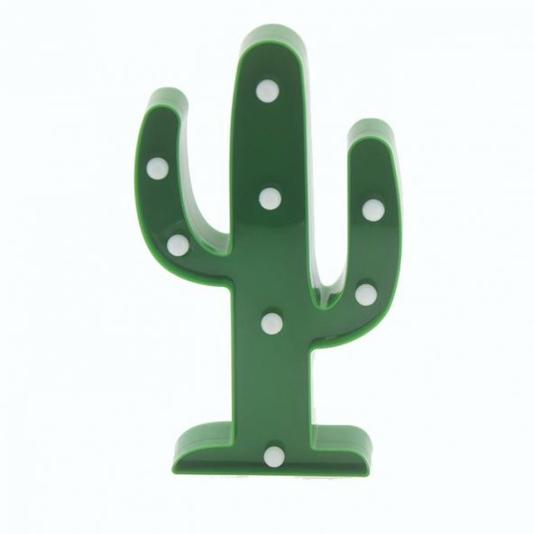 25cm Led Işıklı Plastik Kaktüs Gece Lambası - 3