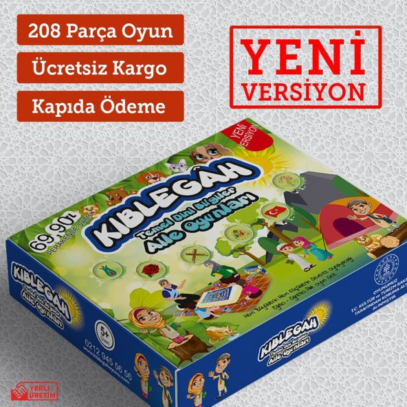 Kıblegah Temel Dini Bilgiler Aile Oyunu 208 Parça Yeni Versiyon - 3